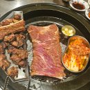 천도숯불갈비 | 금천구 고기집 유월식당 후기, 통삼겹살이랑 돼지왕갈비랑 배틀하는 숯불구이 맛집