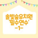 솔빛숲유치원 | 솔빛 숲 유치원 필수연수