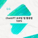ChatGPT 모바일 앱 활용법 TOP5 – 2025 국내 사용자 맞춤 가이드