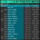[스포티비] 11/17(목) ~ 11/21(월) 축구 국가대표 평가전 생중계 일정 이미지