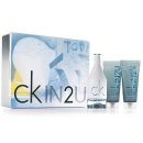 향수_CK IN2U him_her Gift Set (him:100ml+에프터쉐이브젤+헤어&amp;바디워시_her:100ml+바디로션200ml), 페라가모 에프바이 옴므30ml+에프포 패시네이닝 30ml+백 이미지