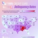 미국 주별 신용카드 연체율(2025년) 이미지