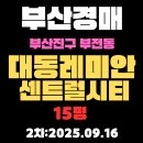대동레미안센트럴시티2차 | 부산 경매 물건 진구 부전동 대동레미안센트럴시티 15평 아파트 3차 입찰정보