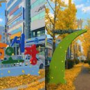 구미 금오시장 노란 은행나무 있는 가을 아름다운 길 원평 그린웨이 황금카펫 깔려있다. 「구미사랑 구미아빠 안이기 유튜브 동영상」 이미지