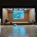 실내 강당의 고해상도 led 엘이디 스크린, LED디스플레이 동영상, 대성의 스마트엘이디, 2mm사양 엘이디전광판 이미지