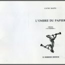 까띠 라뺑 시집 : ＜L'Ombre du papier＞, le meridien editeur. 이미지