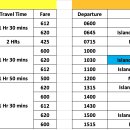ferry schedule (24.04.27 ~ 현재 ) 이미지