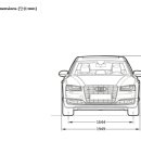 (D4) A8 vs A8L 크기(Dimention) 비교 이미지