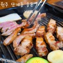 (주)원강유통 | 원주 단계동 맛집 송돈 : 얼룩도야지 껍삼겹살 통항정 먹어본 원주 고깃집 후기