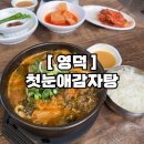 첫눈애 | 내돈내산 영덕에서 든든하게! 첫눈애감자탕 뼈해장국 후기