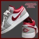 DC016 | [나이키] 조던 1 로우 : 라이트 스모크 그레이 짐 레드 (DC 6991-016) / 245 래플 당첨✨