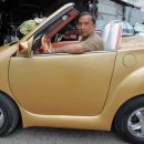 캄보디아 최초의 전기자동차 2012년부터 시판 이미지
