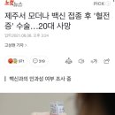 제주서 모더나 백신 접종 후 '혈전증' 수술…20대 사망 이미지