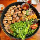 양산 꽃돼지식당 중부동 찐맛집 미나리 삼겹살