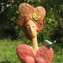 한지와 닥종이의 예술인형 이미지