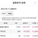 9월11일 RFHIC,티에이치엔,동일스틸럭스,오아 수익인증 이미지