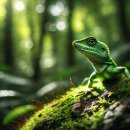 초록도마뱀 이미지