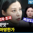 조민 “전 떳떳하다” 논란...“곽상도 아들은?” [시사18초] 이미지