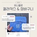 유니클로 장바구니 컬러삭스 양말 내돈내산 후기