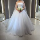 레이스온 | 에이미 본식 드레스 오간자 실크 잔잔비즈 레이스 다 입어보고 온 후기 66 신부 스트레이트 체형 여름예식