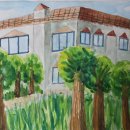 언덕위의 하얀집 | 맑은 투명 수채화로 풍경화 그리기 "언덕 위의 하얀 집"