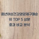 유통천사우리뜰농산 | 중년여성건강영양제구매순위 TOP 5 성분 효과 비교 분석