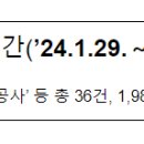 영천고등학교 그린스마트스쿨조성 부대토목공사 | 조달청 시설공사 주간(’24.1.29.～’24.2.2.) 입찰 동향