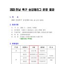 2023 전남족구 승강제리그 운영 결과 및 전국 플레이오프 요강 이미지