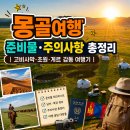 초원컴퓨터 | 몽골여행 준비물·주의사항 총정리 ｜고비사막·초원·게르 감동 여행기