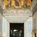 황실여관 | 콘스탄티누스, 유스티니아누스, 성모 마리아와 그리스도 - 남서쪽 현관의 모자이크