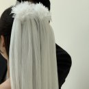 베일veil | w11. 웨딩촬영준비 : 촬영용 베일 대여 | 오브제베뉴 PLEATED MIDI VEIL | 내돈내산 후기