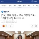 법원, 정경심 교수 구속기간 연장 불허로 10일 석방 이미지