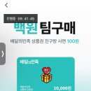 지그재그 배달의민족 배민상품권 1만원 교환권 100원딜 (6/10) 진행중 이미지