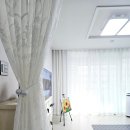 태암초등 | 용암동 태암소라 아파트 거실에 엔틱자수커튼으로 스타일링 해드렸습니다.