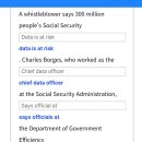 98 25/9/2 After Trump's DOGE action, 300million peoples Social Security dat 이미지