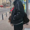 남자 무스탕 점퍼 코디 애드호크 겨울옷 자켓 후기