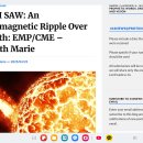 내가 본 것: 지구 위의 전자기파 파동: EMP/CME 이미지