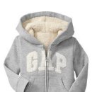 [gap] infant boys Arch logo sherpa hoodie + Knit cuffed pants 이미지