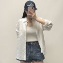 로즈니 | 시예 썸머 화이트 셔츠 로즈 슬리브리스 착용 후기, 코디 슬리브리스와 비교!