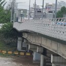 대전에서 폭우로 다리 하나 침하되는 중 이미지