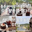 호암 스타벅스 앞 | 충주 수주팔봉출렁다리와 스타벅스충주호암DT점(내돈내산)