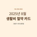하단365약국 | 2025년 8월 생활비 절약 카드 추천 TOP 3 : 고물가 시대 생존템