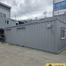 가나천막종합상사 | 광명 컨테이너 접이식어닝 시공 사례 – 철판 보강 시공으로 안전하게 설치한 진회색 어닝 4틀 설치 후기