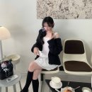 오데뜨(odette) | 리즈 더위시 우디 토글 가디건, 오데뜨 러플 원피스 Woody toggle cardigan, Odette ruffle dress 후기