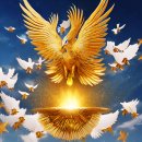 평화의 상징 흰비둘기와 봉황새! 이미지