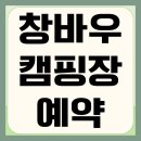 포항 창바우캠핑장 예약 방법 사이트 명당 크기