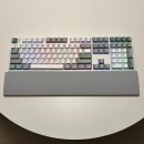 로열컴퓨터 | [한성컴퓨터] GK798PRO 저소음 기계식키보드(메탈 화이트/ 딥블루 뽀송축) 후기 | 타건음 포함, 팜...