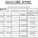 240306(수) 24년 2월 급여대장 이미지