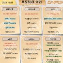 2023년 11월 1일 내일 단타 종목(시가기준), 주식 등락율 순위, 테마 이미지