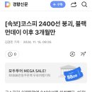 [속보]코스피 2400선 붕괴, 블랙먼데이 이후 3개월만 이미지